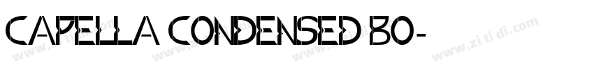 Capella Condensed Bo字体转换